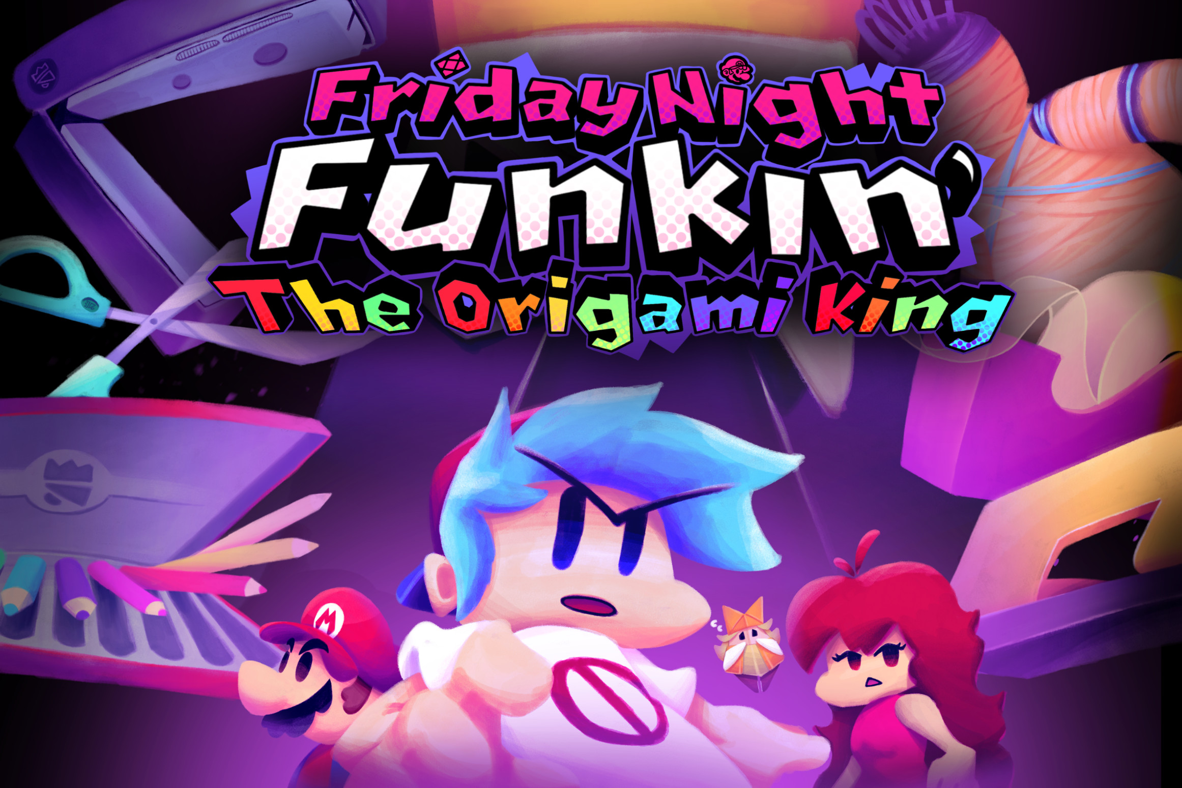 FNF The Origami King Mod Play Online Free