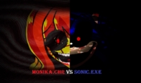 FNF: Monika.chr vs Sonic.exe