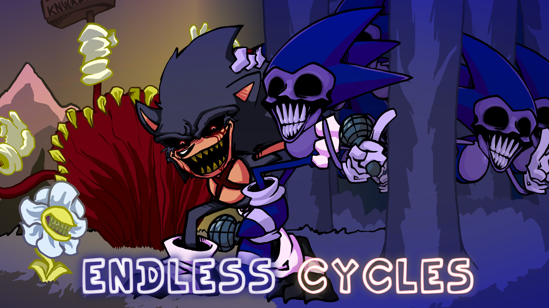 Playable Lord X Sonic (in-game size) [Friday Night Funkin'] [Mods]