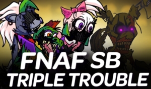 FNF: Triple Trouble but FNAF Security Breach Sings it