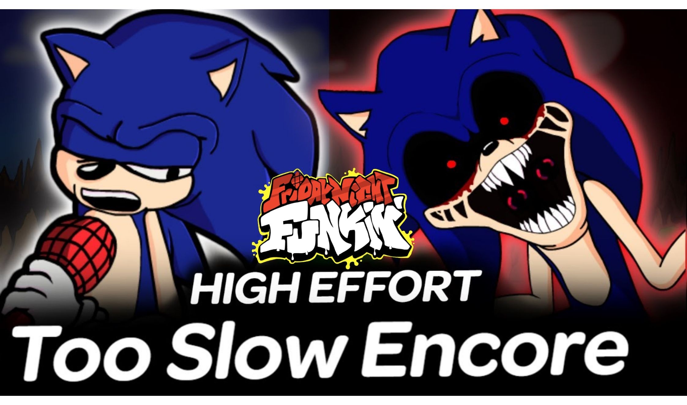 FNF: Classic Sonic and Sonic.EXE Sings Too-Slow FNF mod game play online