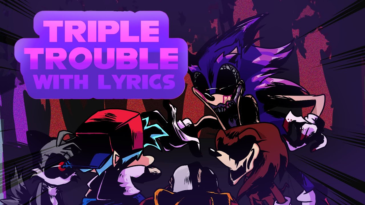 FNF Triple Trouble with Lyrics Mod - Play Online Free