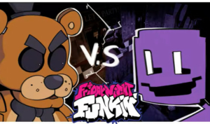  FNF Fazbear Fight: Freddy vs Purple Guy