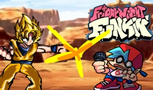  FNF Saiyan Courage vs Goku